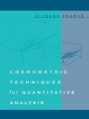 cover image of Chemometric Techniques for Quantitative Analysis